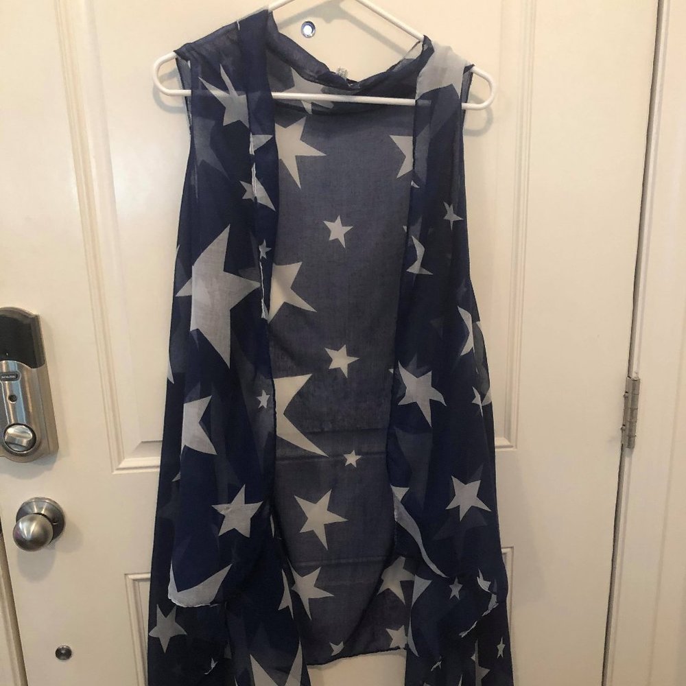 Anna & Ava Patriotic Stars Vest Wrap